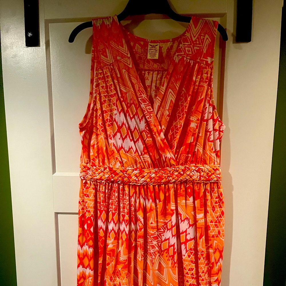 Orange summer dress